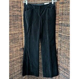 NWT $78 Express 4 Black Velvet Editor Flare Pants Design Studio Office Career